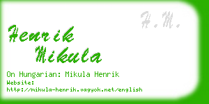 henrik mikula business card